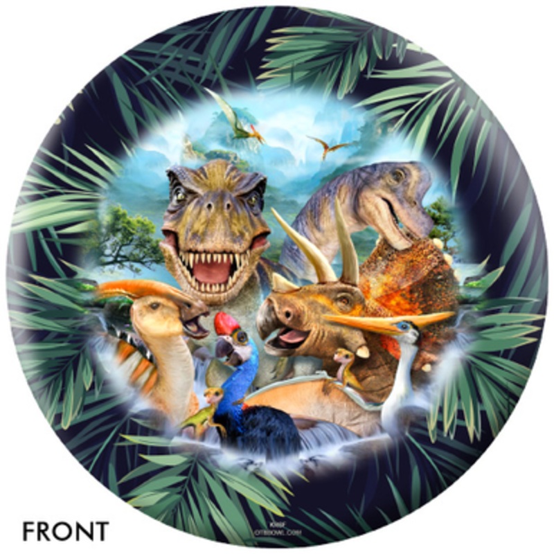 OTBB Dinosaur Selfies Bowling Ball