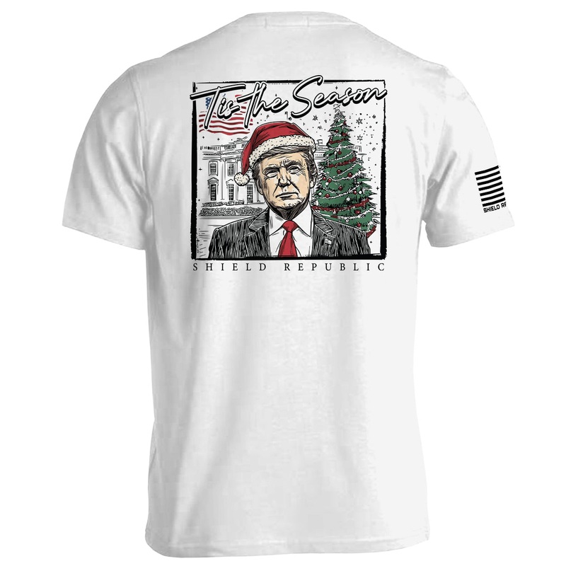 Tis The Season Trump|Tee|Comfort Colors Pocket Tee|Comfort Colors Long Sleeve|Hoodie|White|Sport Grey|Tan|Ivory|Sand