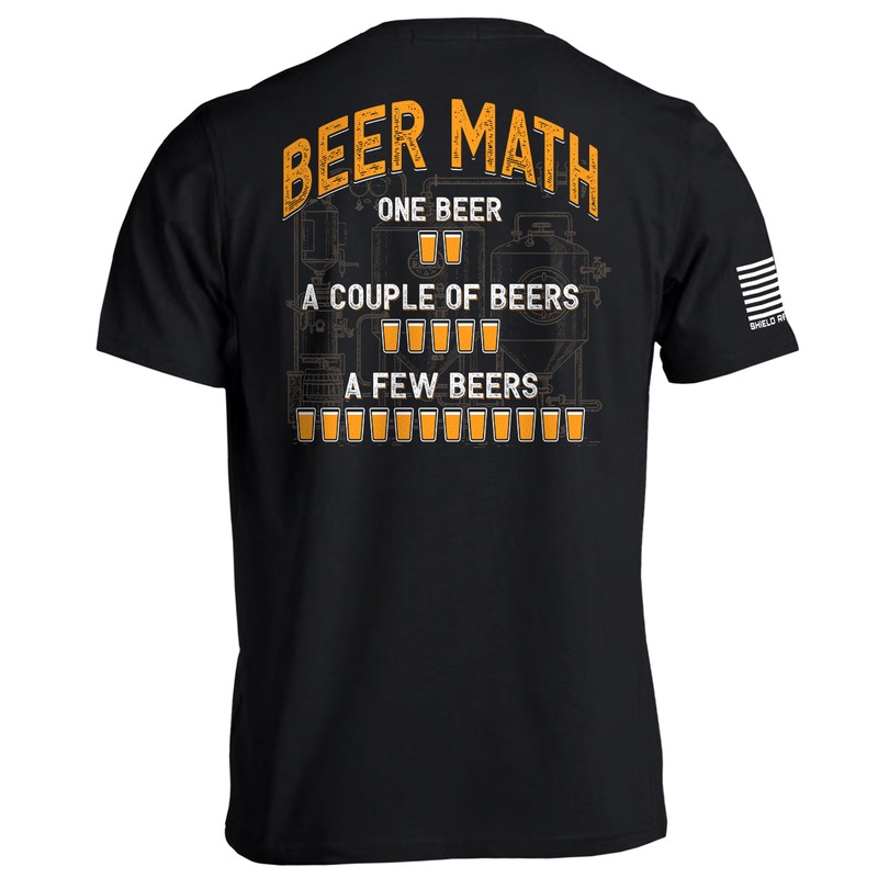Beer Math|Tee|Comfort Colors Long Sleeve|Hoodie|Black|Navy|Ox Blood|True Navy