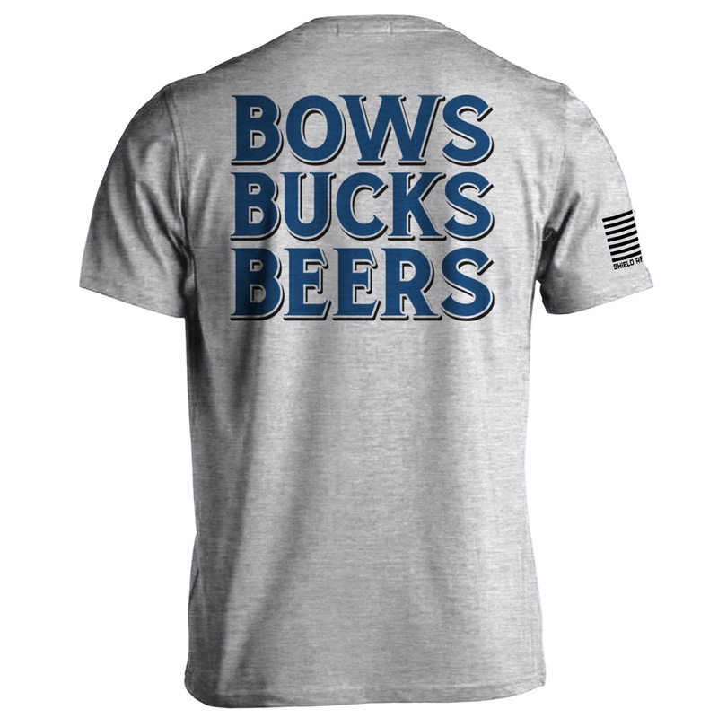 Bows Bucks Beers|Tee|Comfort Colors Pocket Tee|Comfort Colors Long Sleeve|Hoodie|Sport Grey|Tan|White|Ivory|Sand
