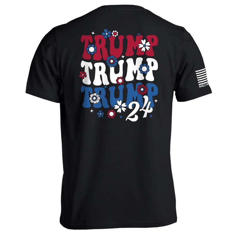 Trump 24 Groovy|Tee|Comfort Colors Long Sleeve|Hoodie|Black|Navy|Ox Blood|True Navy