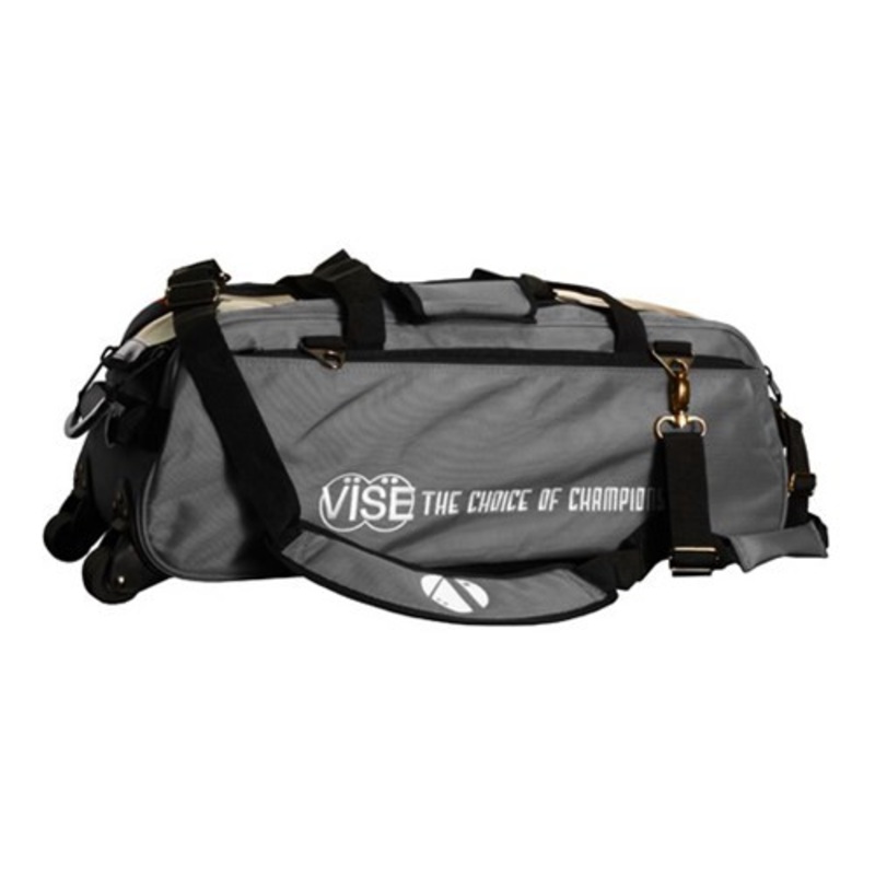 Vise 3 Ball Tote Roller Bowling Bag Gray