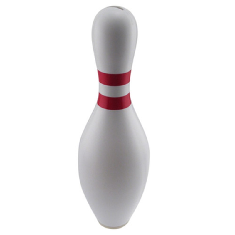 White Bowling Pin Bank