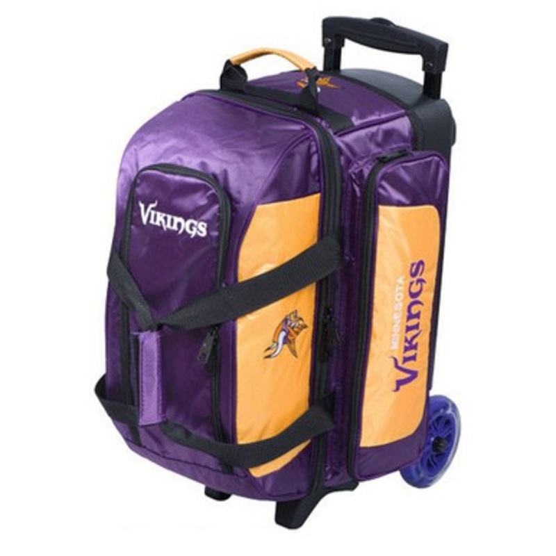 KR Strikeforce NFL Minnesota Vikings 2 Ball Roller Bowling Bag