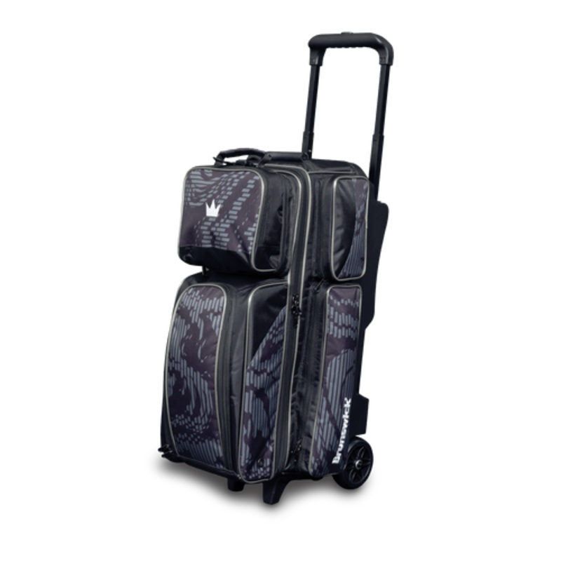 Brunswick Punisher Triple Roller Bowling Bag – Grey
