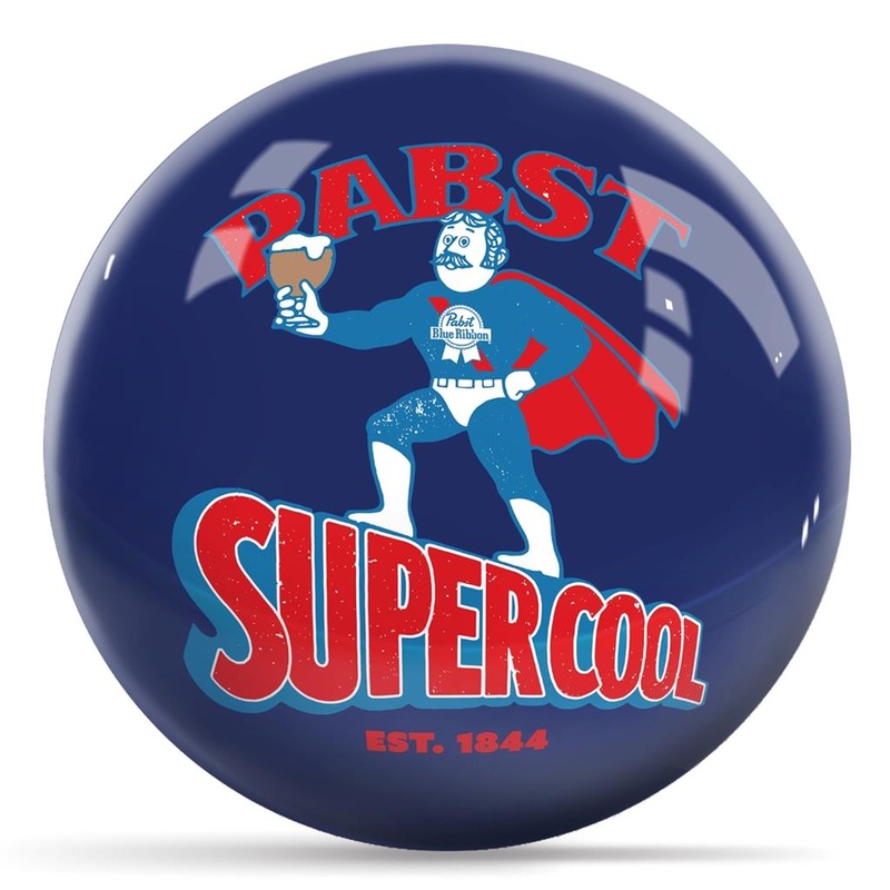 Supercool Bowling Ball (Pabst Blue Ribbon) – Blue