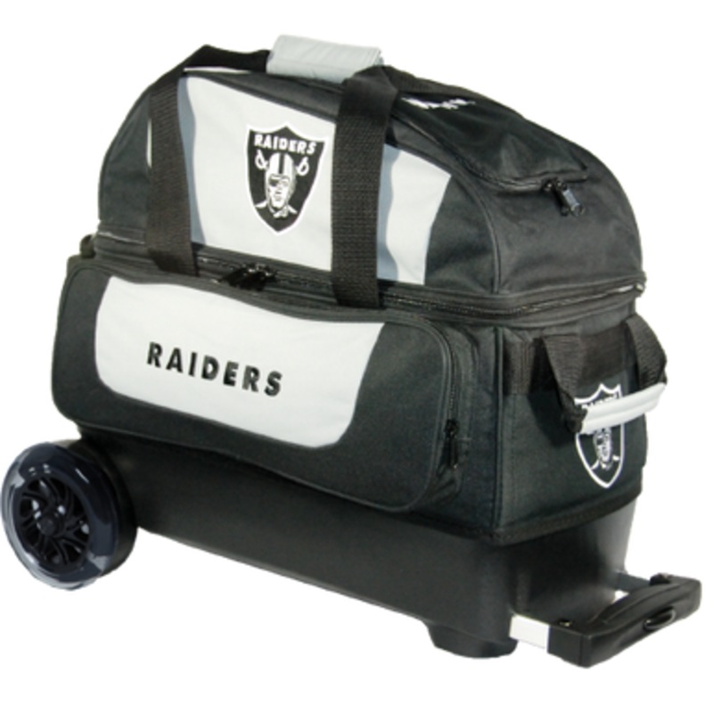 KR Strikeforce NFL Las Vegas Raiders 2 Ball Roller Bowling Bag