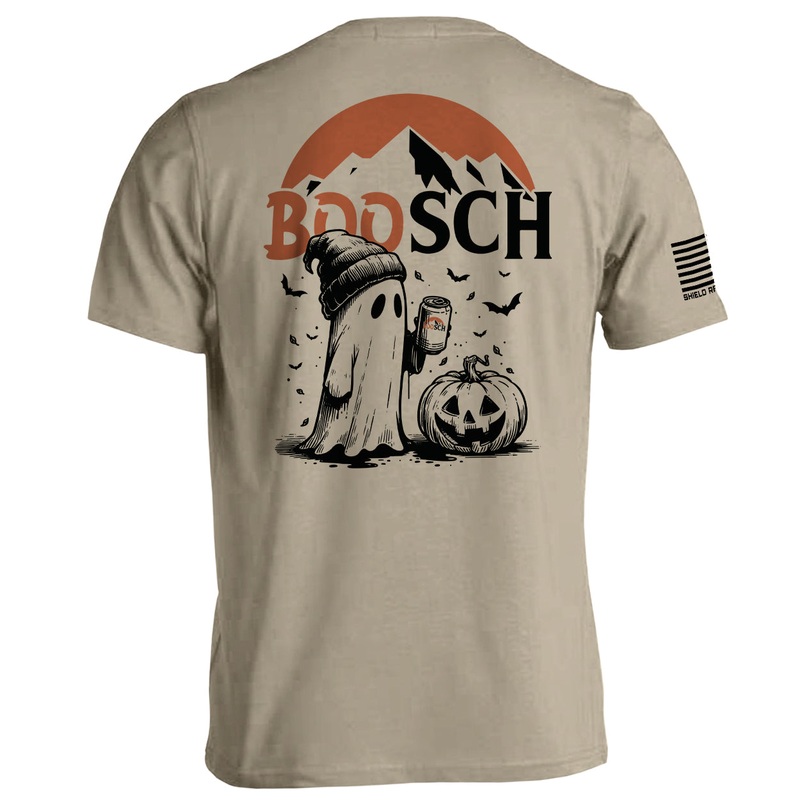 Boosch Beer Ghost|Tee|Comfort Colors Pocket Tee|Comfort Colors Long Sleeve|Hoodie|Tan|White|Bay|Ivory|Sand