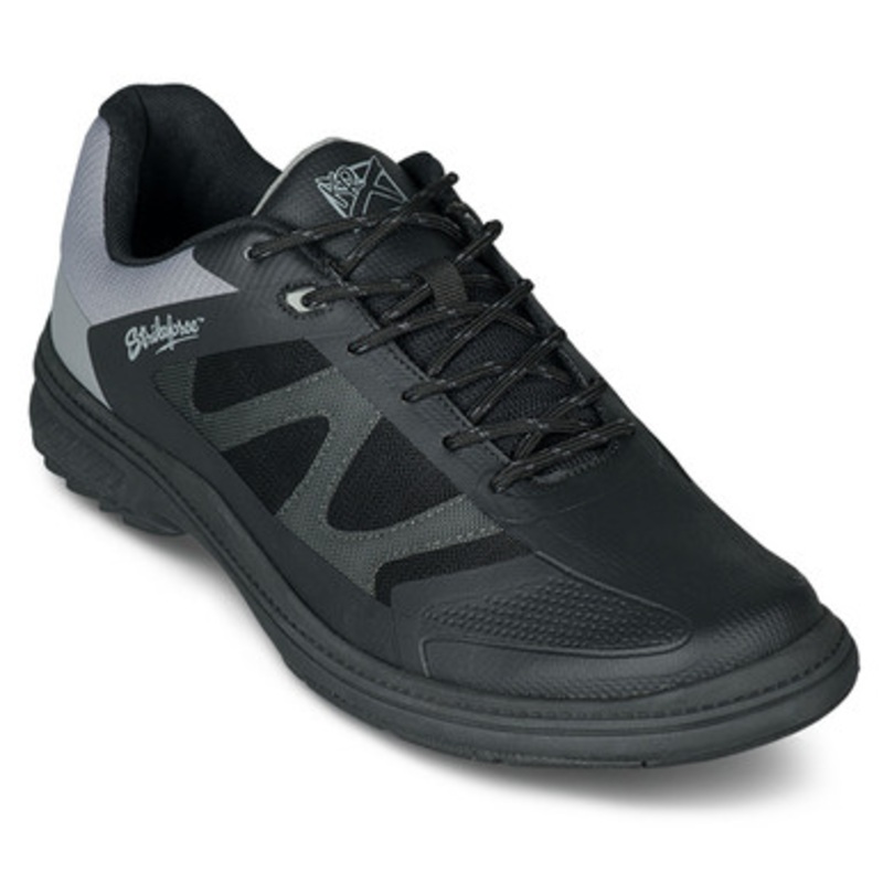 KR Strikeforce Men’s Epic Bowling Shoes Black/Charcoal Right Handed WIDE