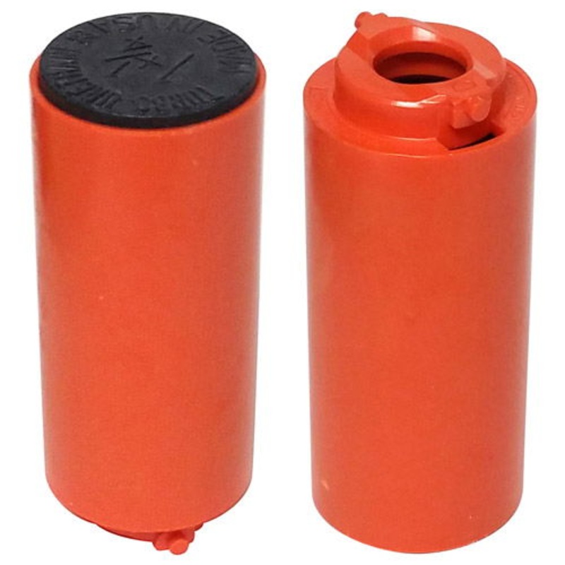 Turbo Switch Grip Orange Inner Sleeve w/Urethane Solid Black 1 1/4