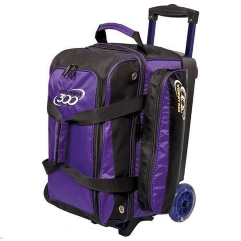 Columbia Icon Double Roller Purple Bowling Bag