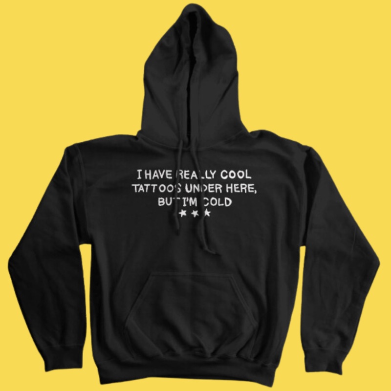 ‘Cool Tattoos’ Hoodie|Small|Medium|Large|X-Large|2XL