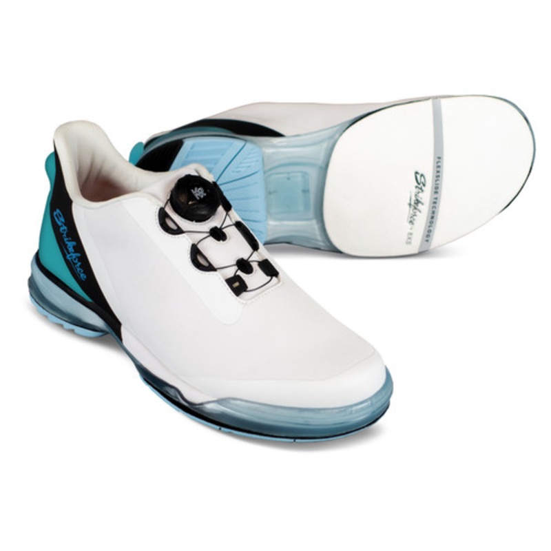 KR Strikeforce TPC Unisex Hype Bowling Shoes – Right Hand Wide Width – White/Black/Sky