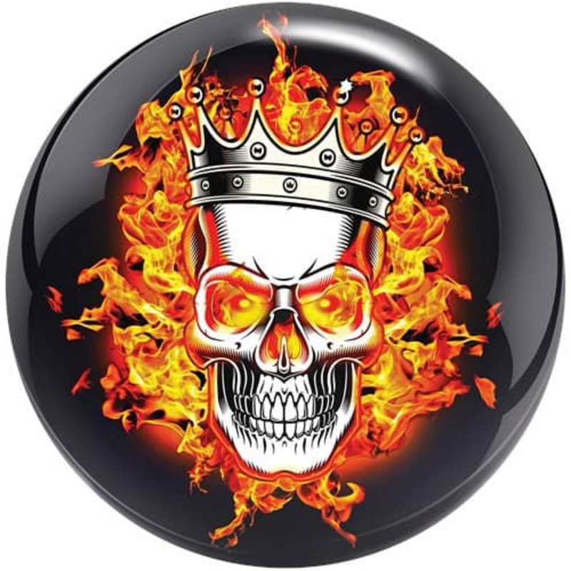 Brunswick Flaming Skull Viz-A-Ball Bowling Ball