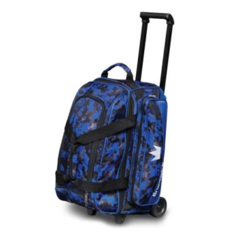 Brunswick Zone 2 Ball Roller Bag Blue Chaos