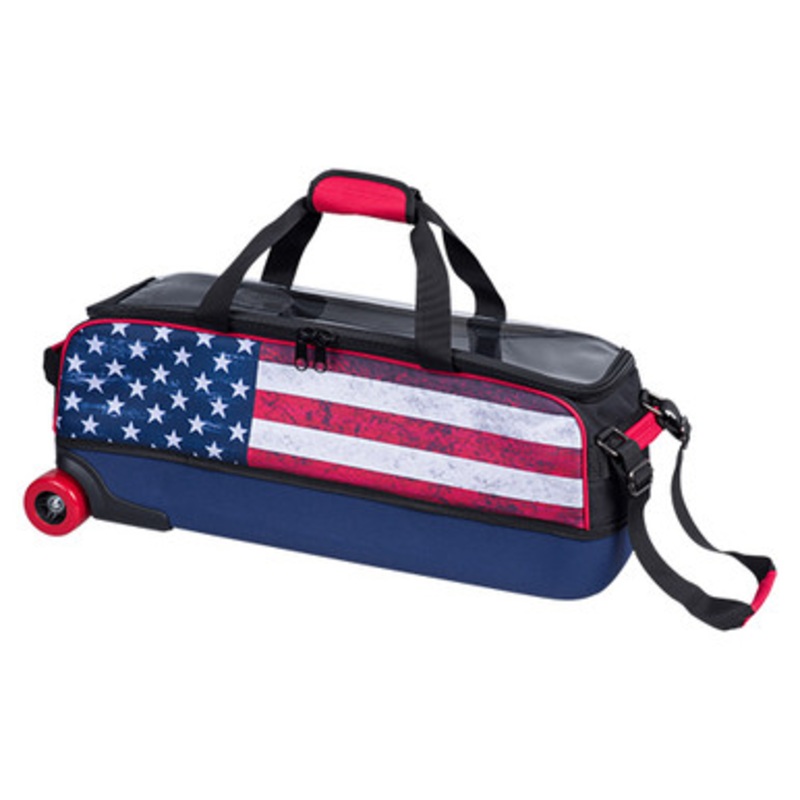 KR Strikeforce Fast Slim Triple Roller Bag American Flag