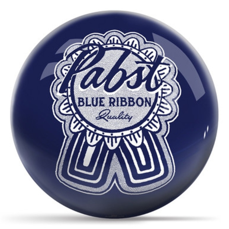 OTBB Pabst Blue Ribbon Classic Blue Ribbon Bowling Ball