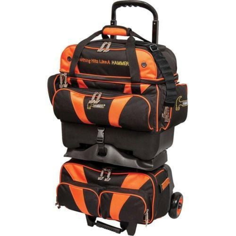 Hammer Premium 4 Ball Roller Bowling Bag Black/Orange