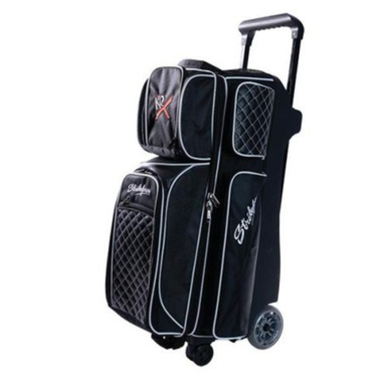 KR Strikeforce Royal Flush 360 Swivel 3 Ball Roller Bag Black