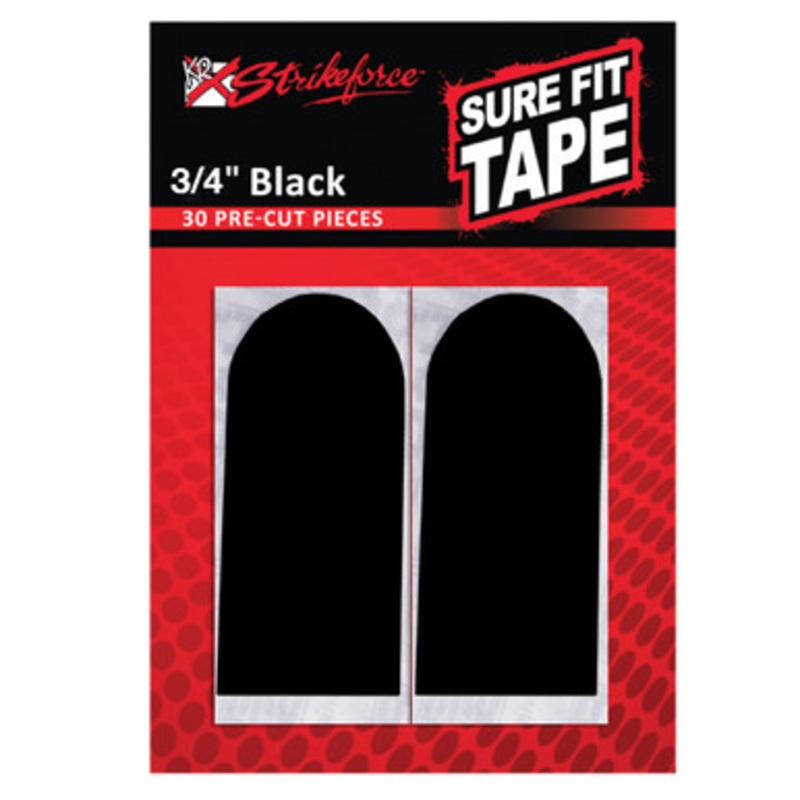 KR Strikeforce Sure Fit Grip Tape 3/4 Black Smooth – 30 Pack