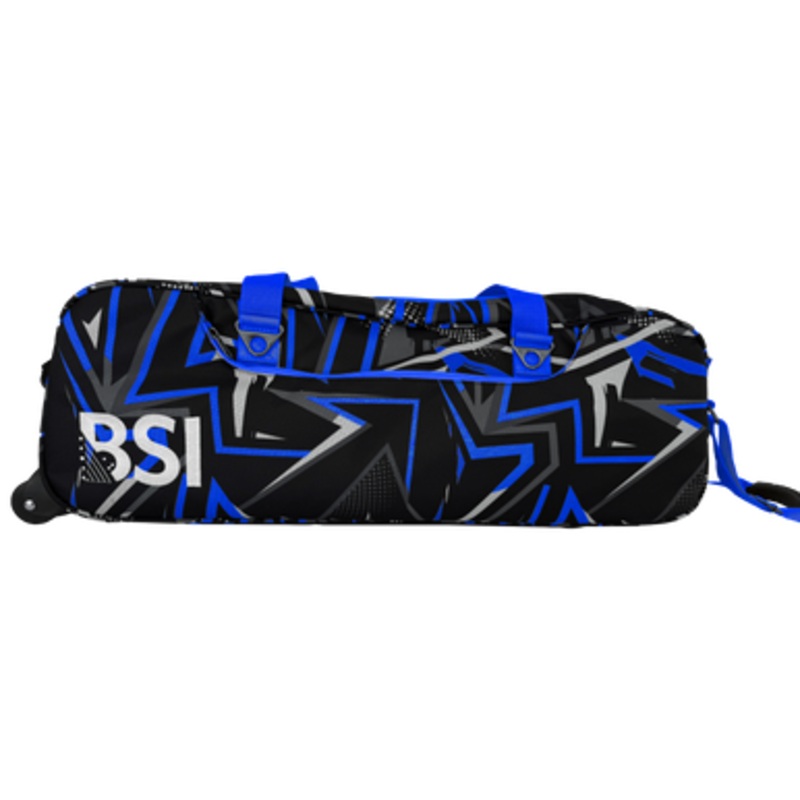 BSI Triple Tote Bag Blue/Black Print