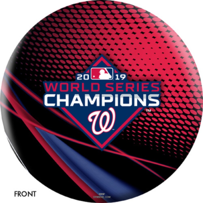 OTBB 2019 World Series Champion Washington Nationals Bowling Ball Red/Black
