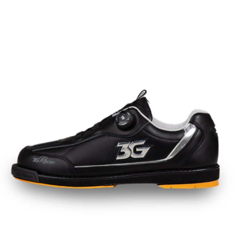 3G Dial Racer Mens Bowling Shoes Black/Chrome Right Hand Medium
