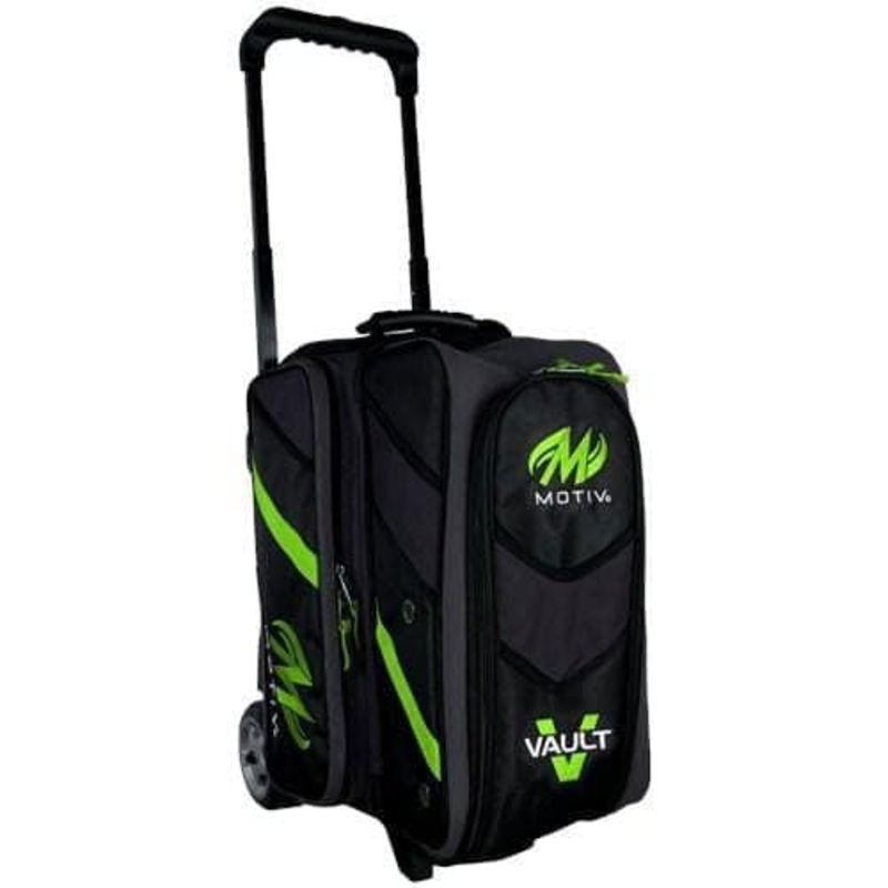 Motiv Vault Double Roller Grey/Lime Bowling Bag