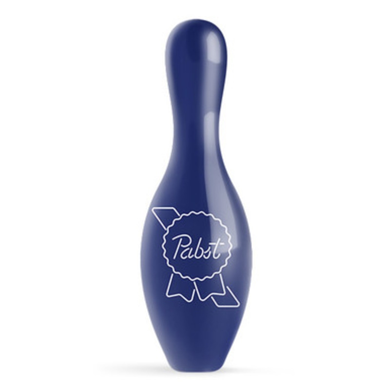 OTBB Pabst Blue Ribbon Pabst Logo Blue Bowling Pin