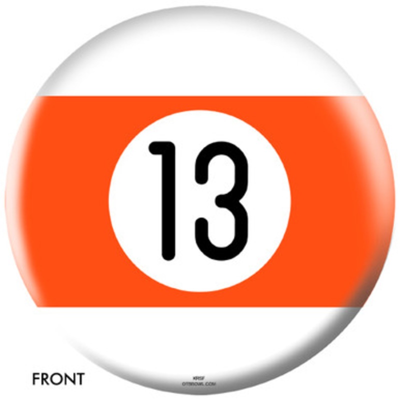 OTBB 13 Ball Orange Stripe Bowling Ball