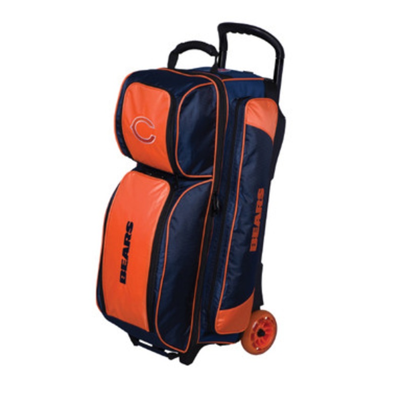 KR Strikeforce NFL Chicago Bears 3 Ball Roller Bowling Bag
