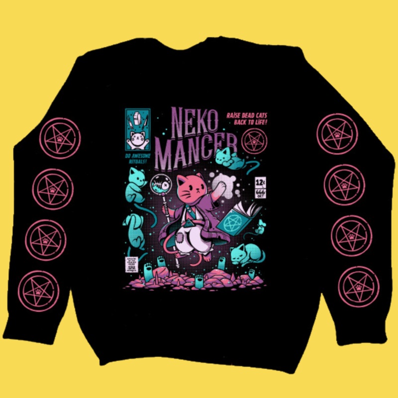 ‘Nekomancer’ Sweatshirt|Small|Medium|Large|X-Large|2XL