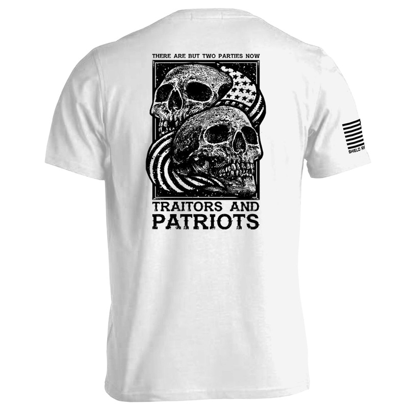 Traitors and Patriots|Tee|White|Military Green|Tan|Sport Grey