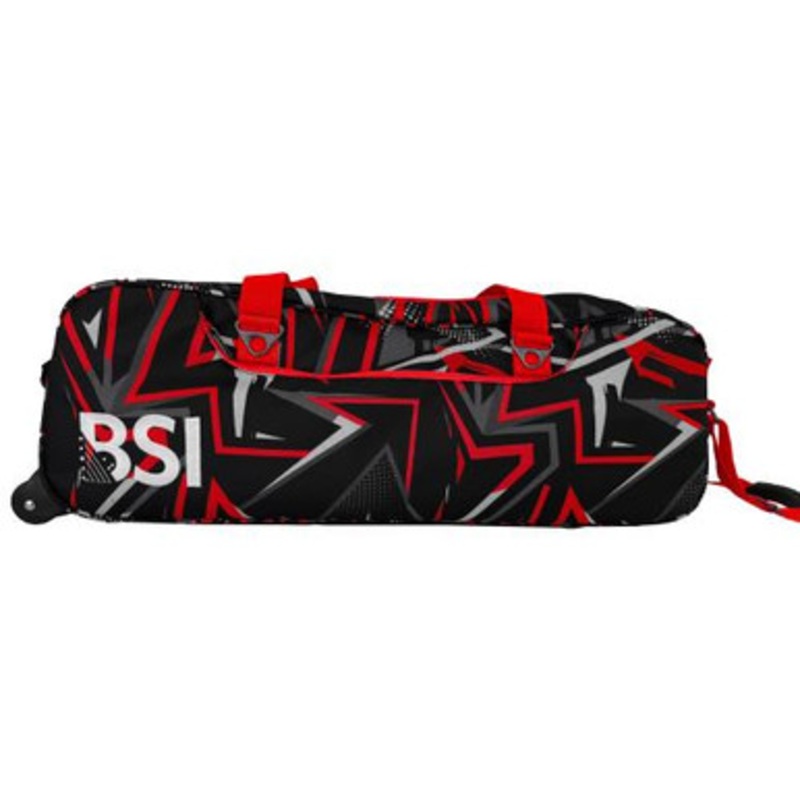 BSI Triple Tote Bag Red/Black Print