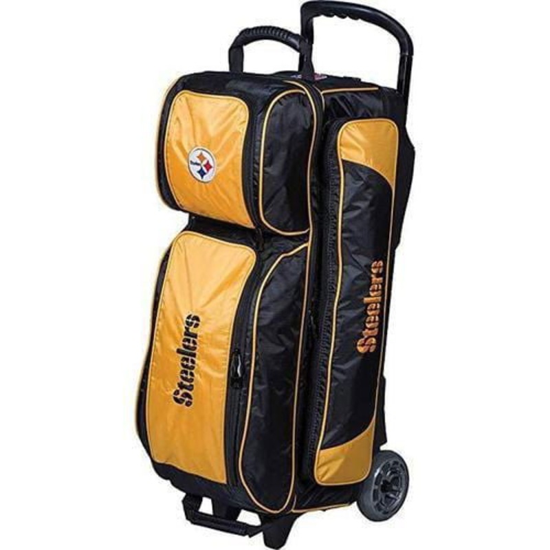 NFL Pittsburgh Steelers Triple Roller Bowling Bag