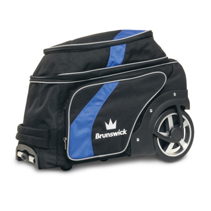 Brunswick Charger Double Roller Bowling Bag – Blue
