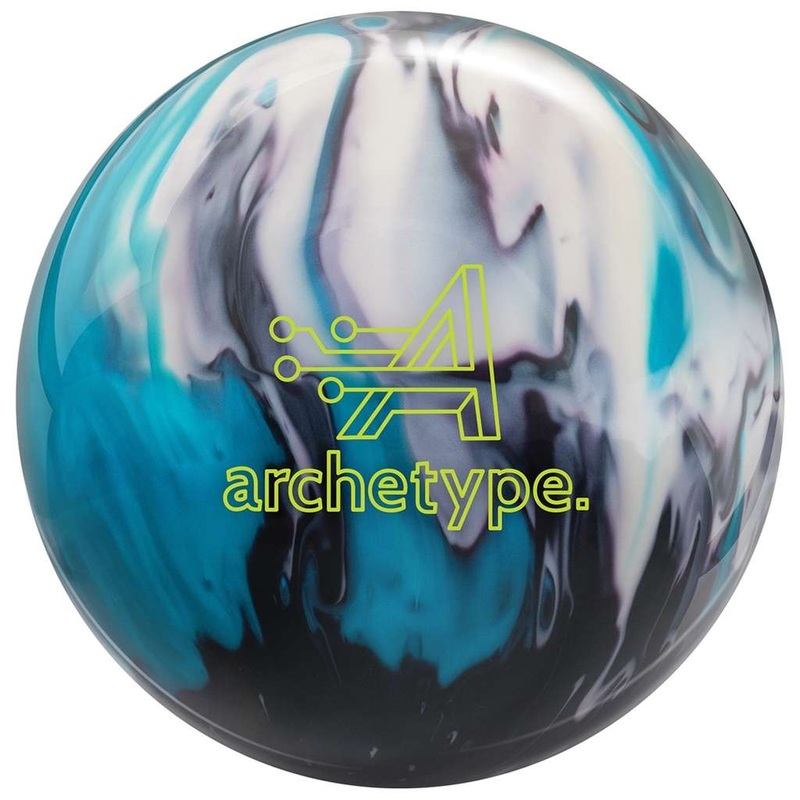 Track Archetype Hybrid Bowling Ball – Sky Blue/Black/White