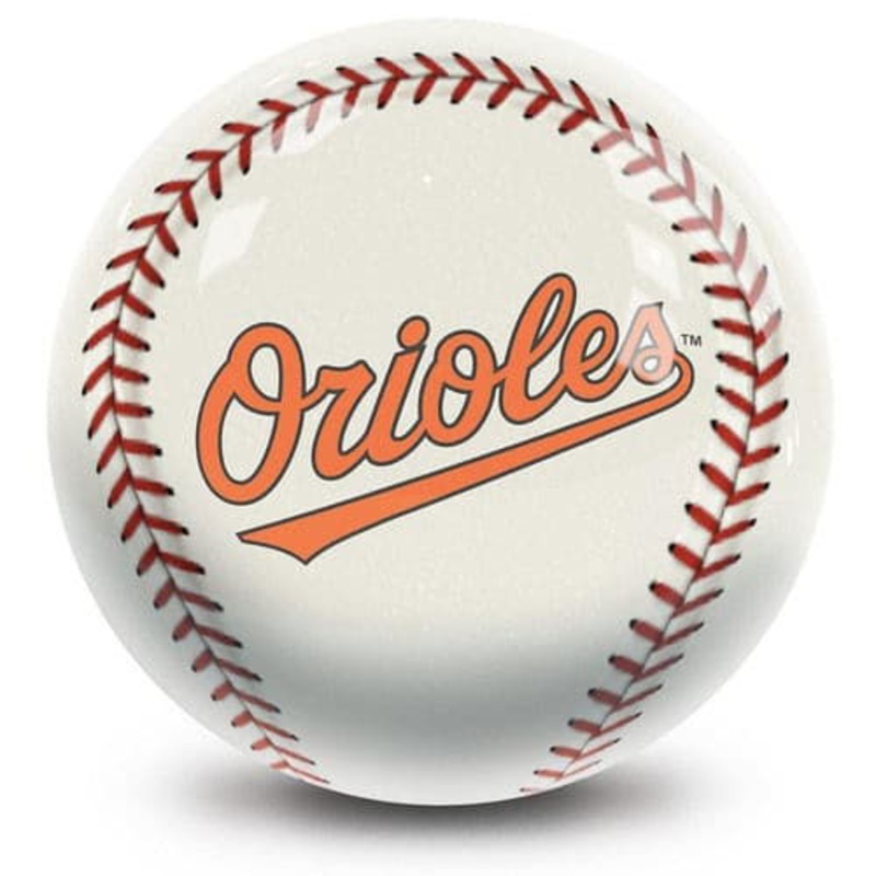 KR Strikeforce MLB Baltimore Orioles Baseball Design Bowling Ball