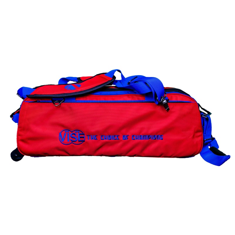 Vise 3-Ball Tote Clear Top – Red / Blue