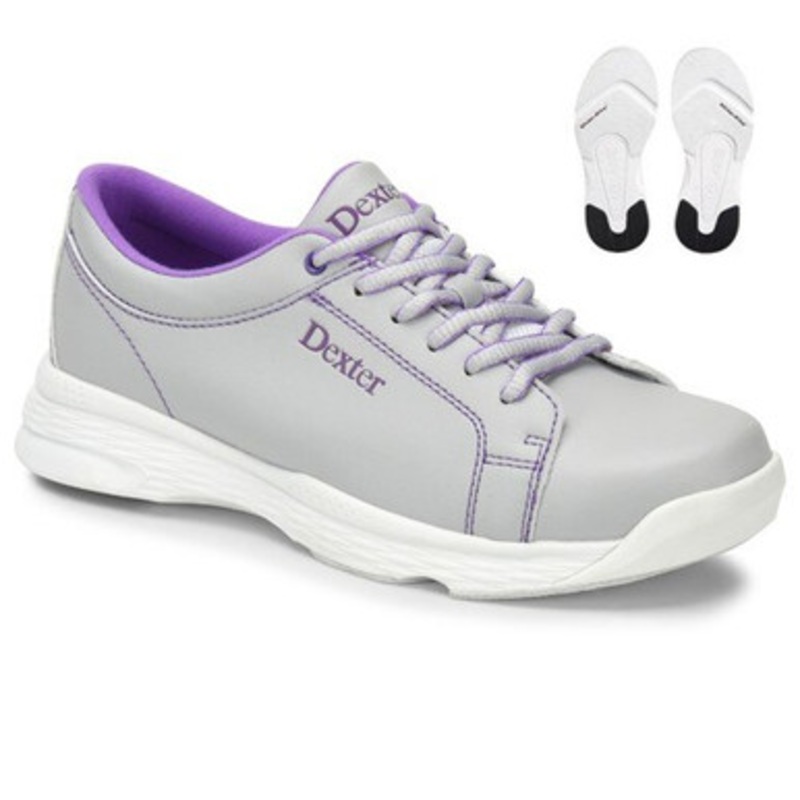 Dexter Raquel V Womens Bowling Shoes Ice/Violet WIDE