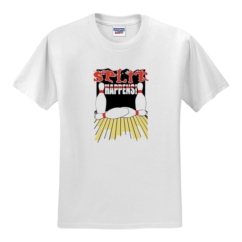 Split Happens Bowling T-Shirt – White