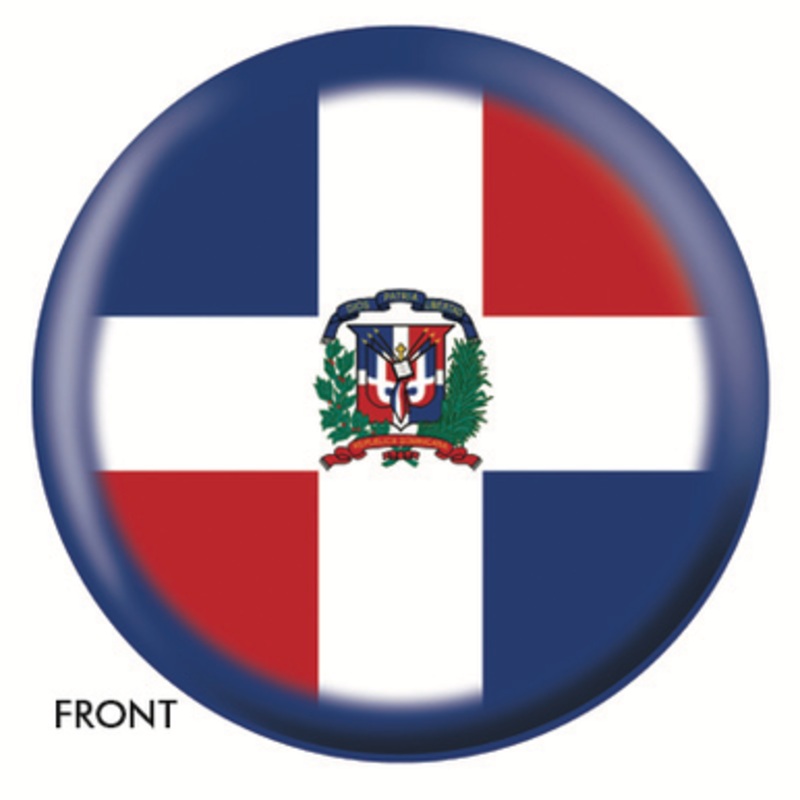 OTBB Dominican Republic Flag Bowling Ball