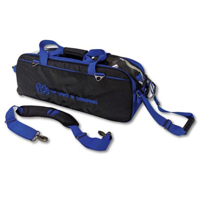 VISE Clear Top 3 Ball Tote Roller Black / Multi-Color