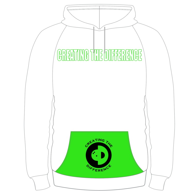 White and Green Unisex Hoodie|S|M|L|XL|2XL|3X|4X