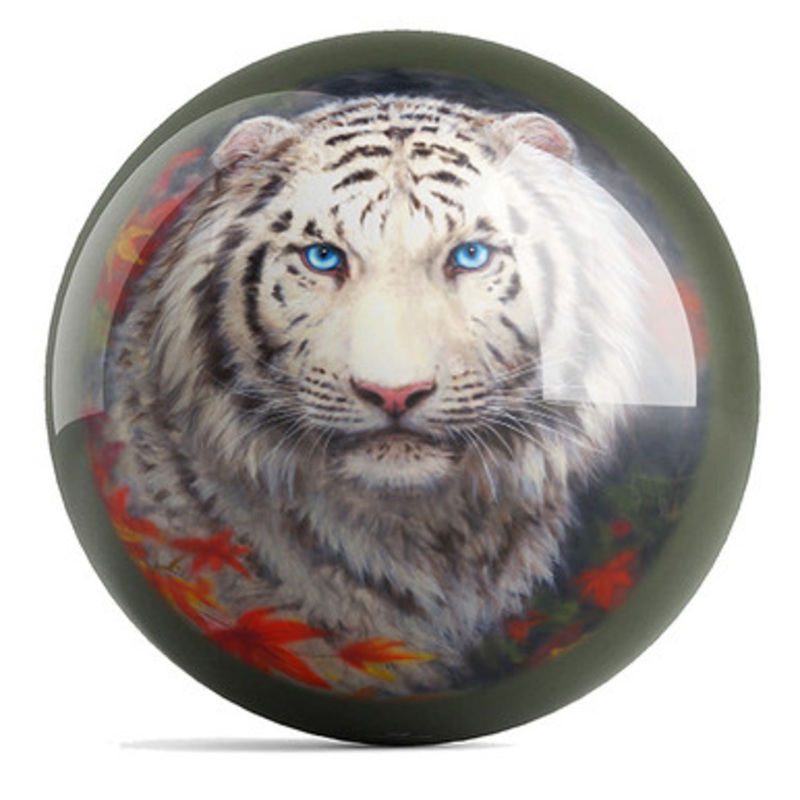 OTBB White Tiger Watching You Bowling Ball