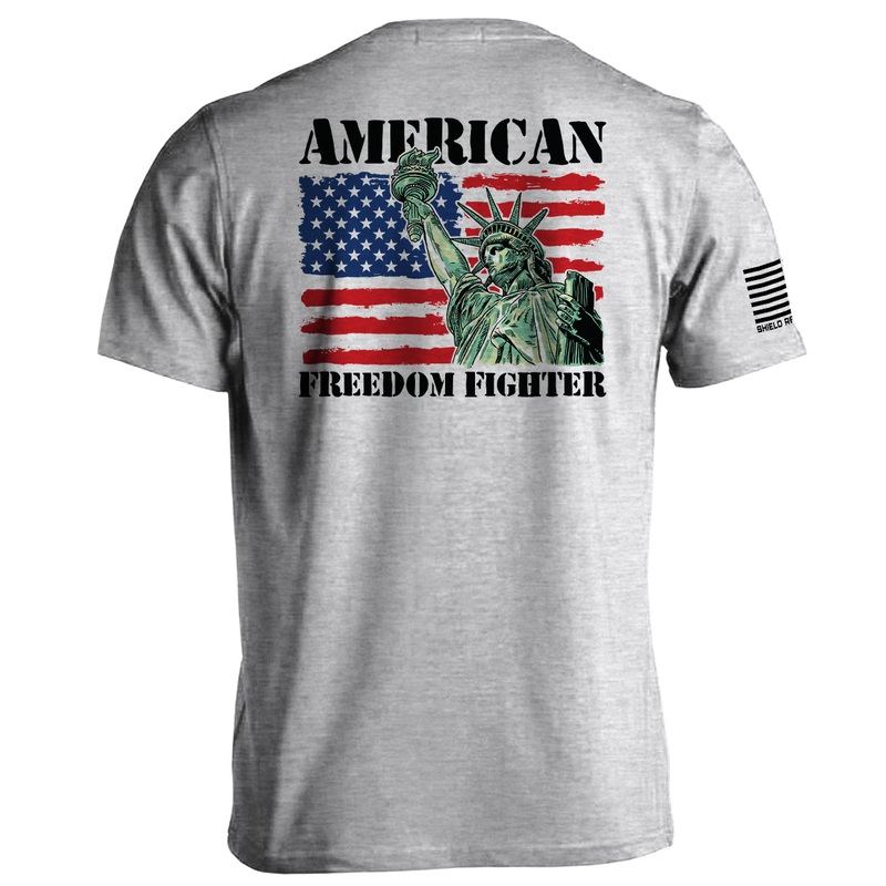 American Freedom Fighter|Tee|Comfort Colors Pocket Tee|Comfort Colors Long Sleeve|Hoodie|Sport Grey|White|Black|Navy|Ox Blood|Ivory
