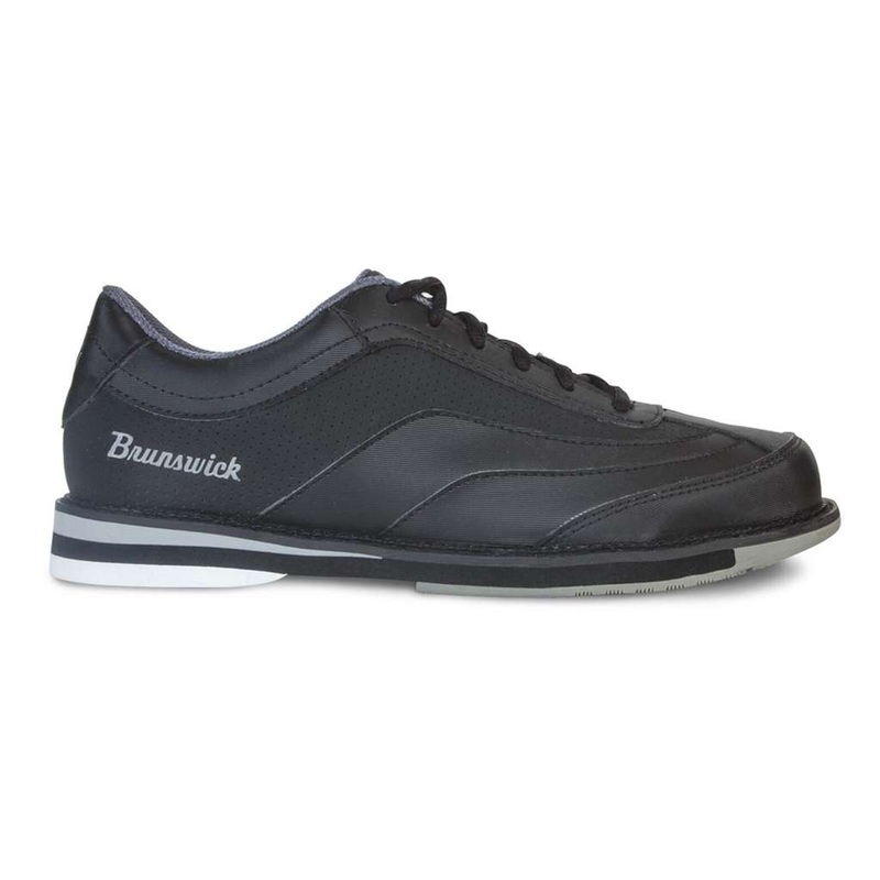 Brunswick Mens Rampage Left Hand Bowling Shoes- Black