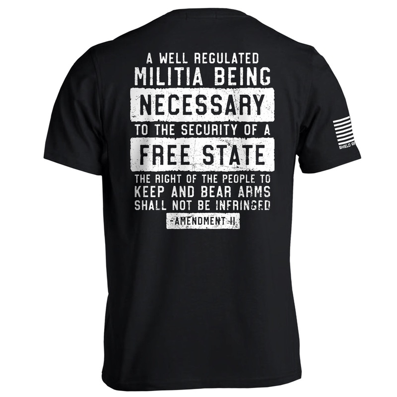 Amendment II|Tee|Comfort Colors Pocket Tee|Comfort Colors Long Sleeve|Hoodie|Black|Navy|White|Military Green|Ox Blood|Tan|Crimson|Grey|Light Green|Army