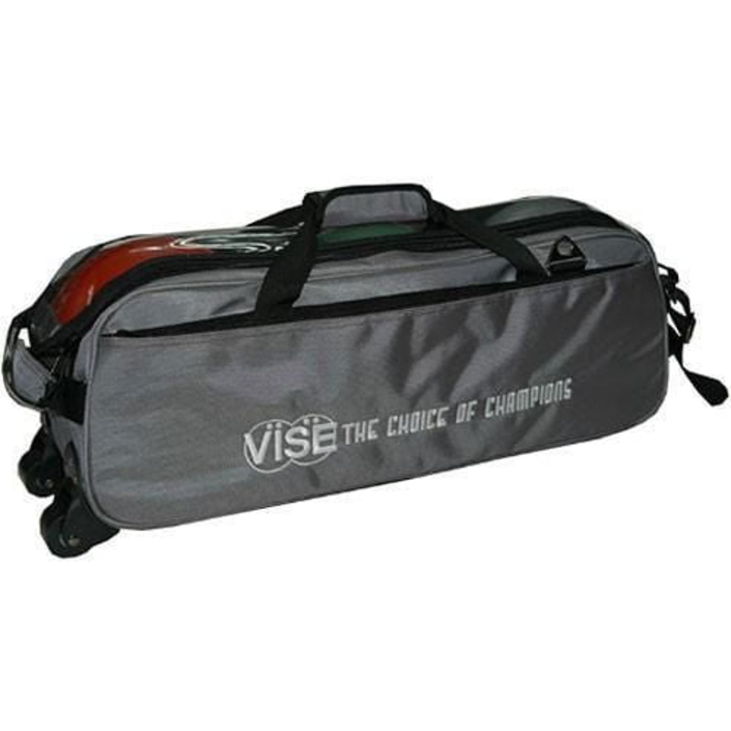 Vise Clear Top 3 Ball Tote Grey Bowling Bag