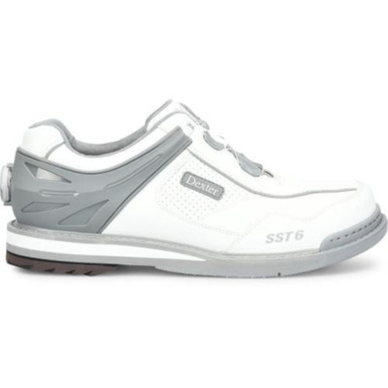 Dexter SST 6 Hybrid Boa Men’s Bowling Shoes White/Grey Right Hand WIDE
